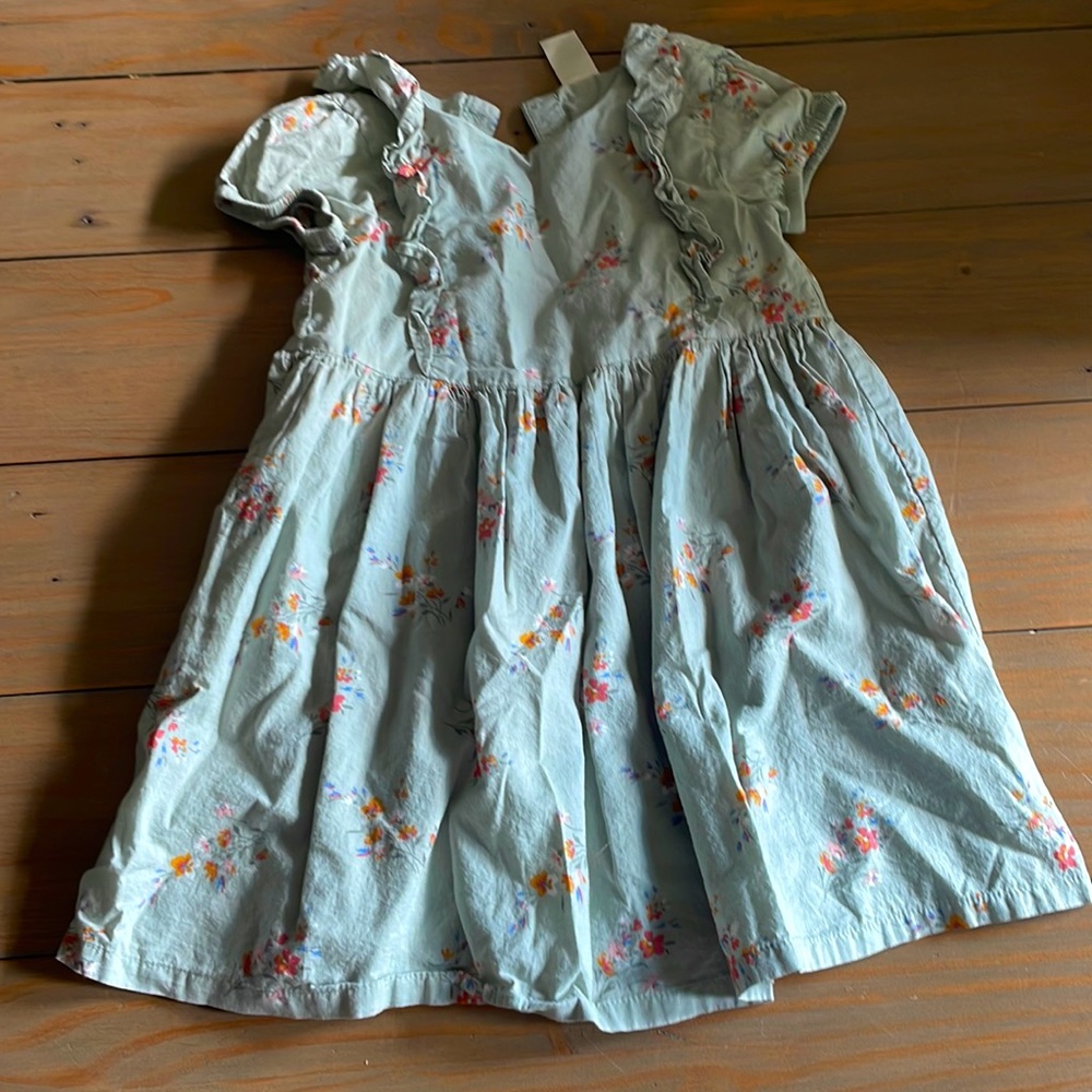 Girls 3T Blue Flower Dress